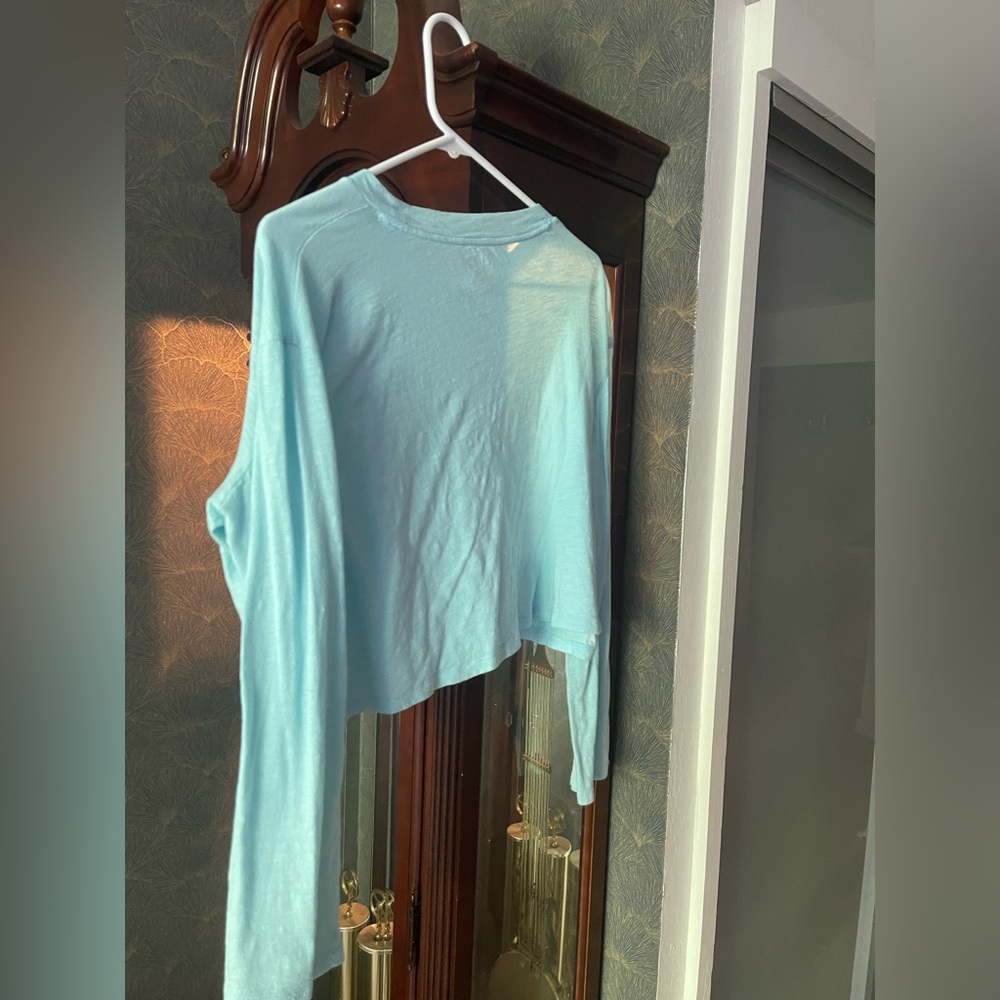 Pink long sleeve lightweight top
